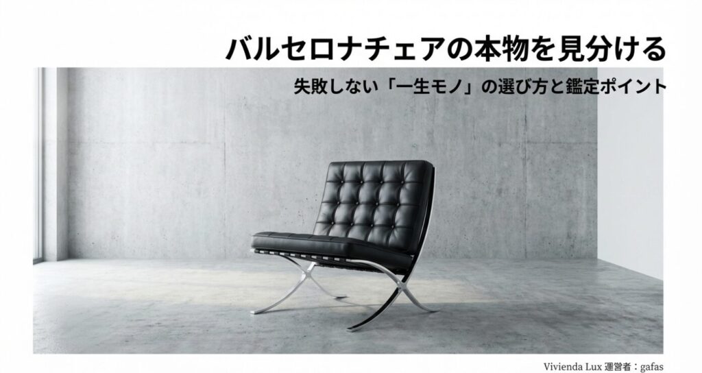 バルセロナチェアの本物の見分け方｜リプロダクトやジェネリックとの