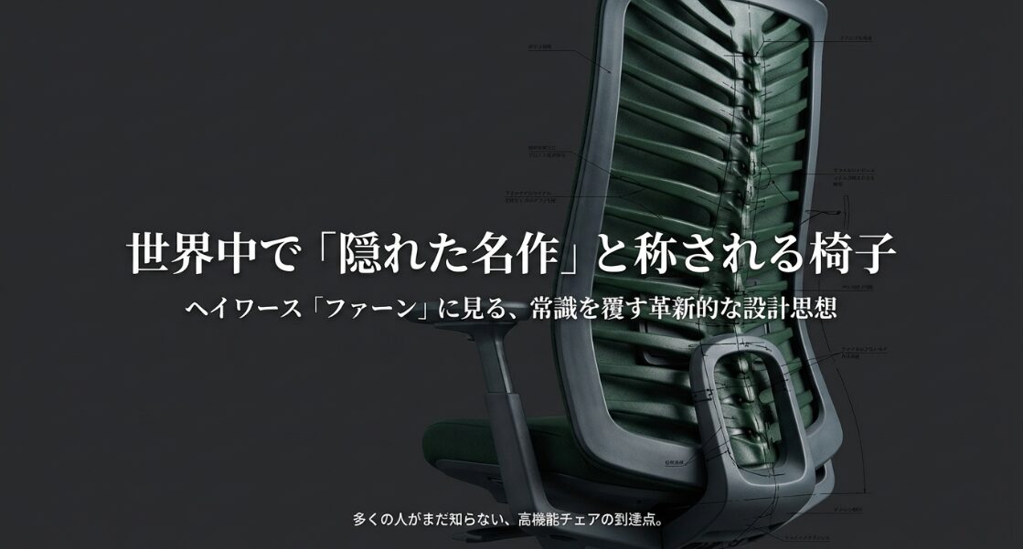 世界中で隠れた名作と称される高機能チェア「ヘイワース ファーン」の紹介画像