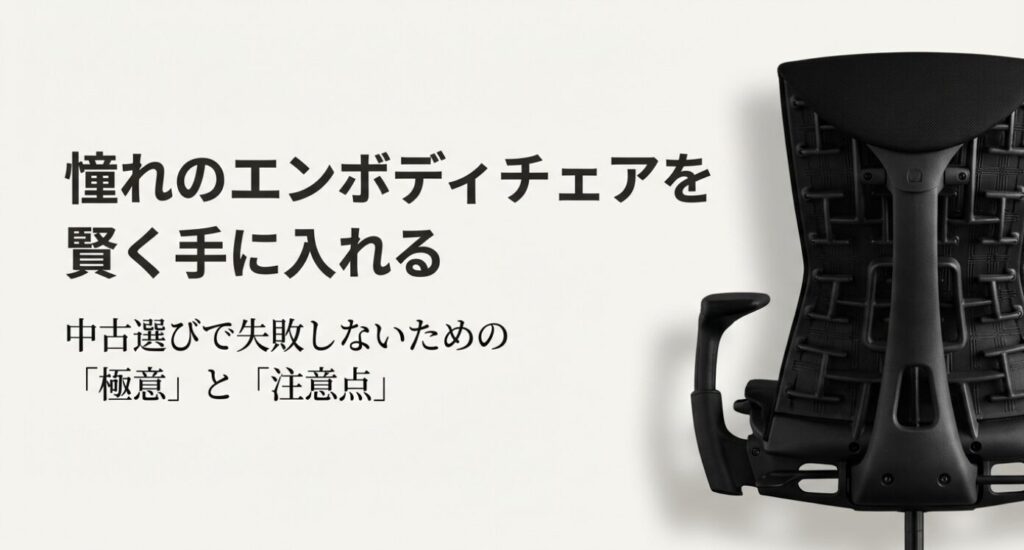 ハーマンミラーのエンボディチェアを中古で賢く手に入れるためのガイド表紙