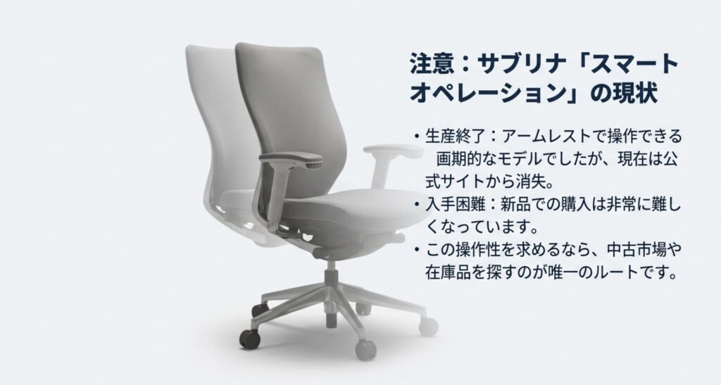 生産終了したサブリナ・スマートオペレーションの入手方法と現状に関する案内