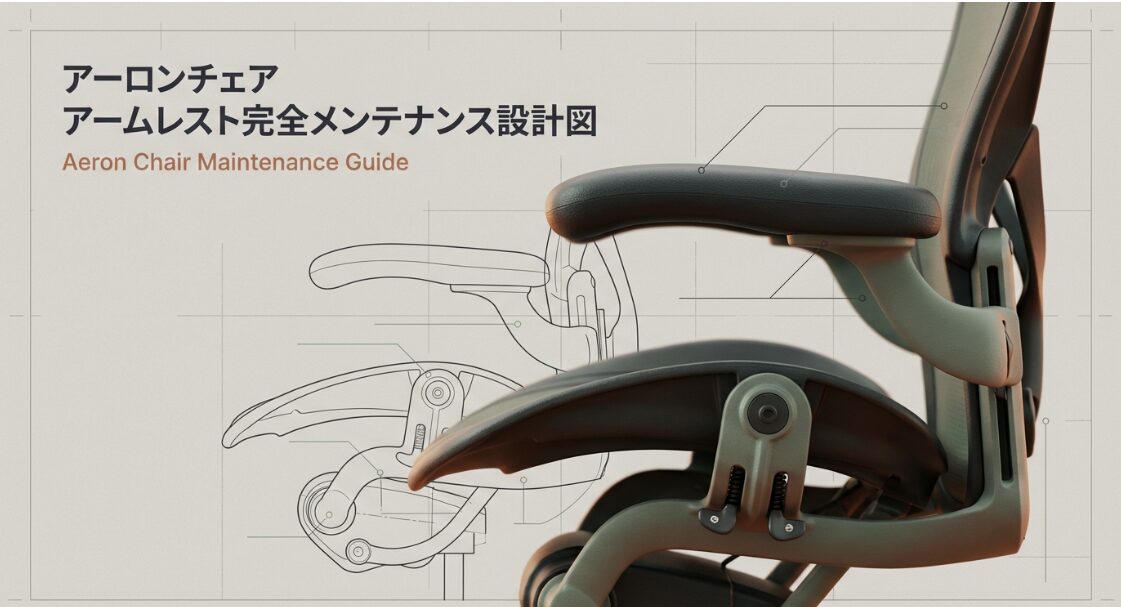アーロンチェアのアームレスト交換とメンテナンスを解説する設計図の表紙画像
